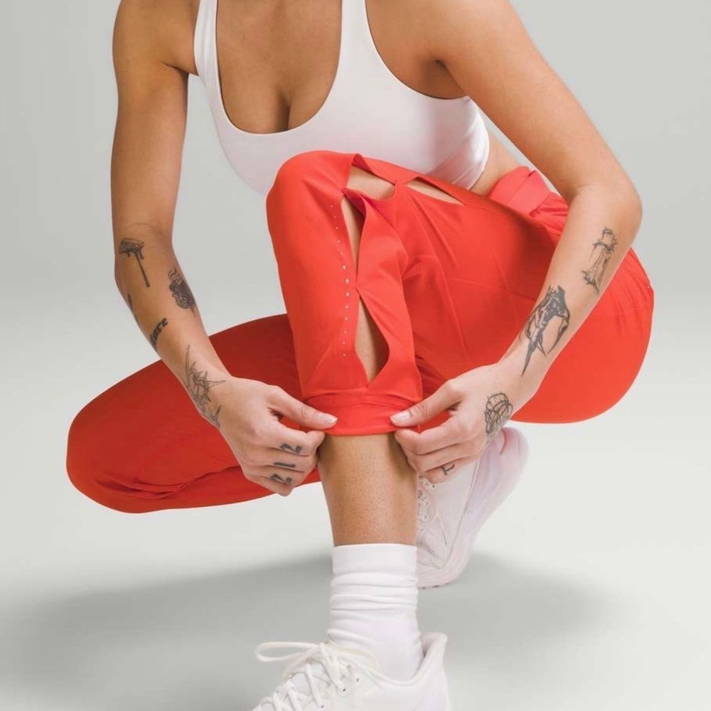 Lululemon Adapted State High Rise Joggers Airflow Solar Orange 2023 Womens Sz 4